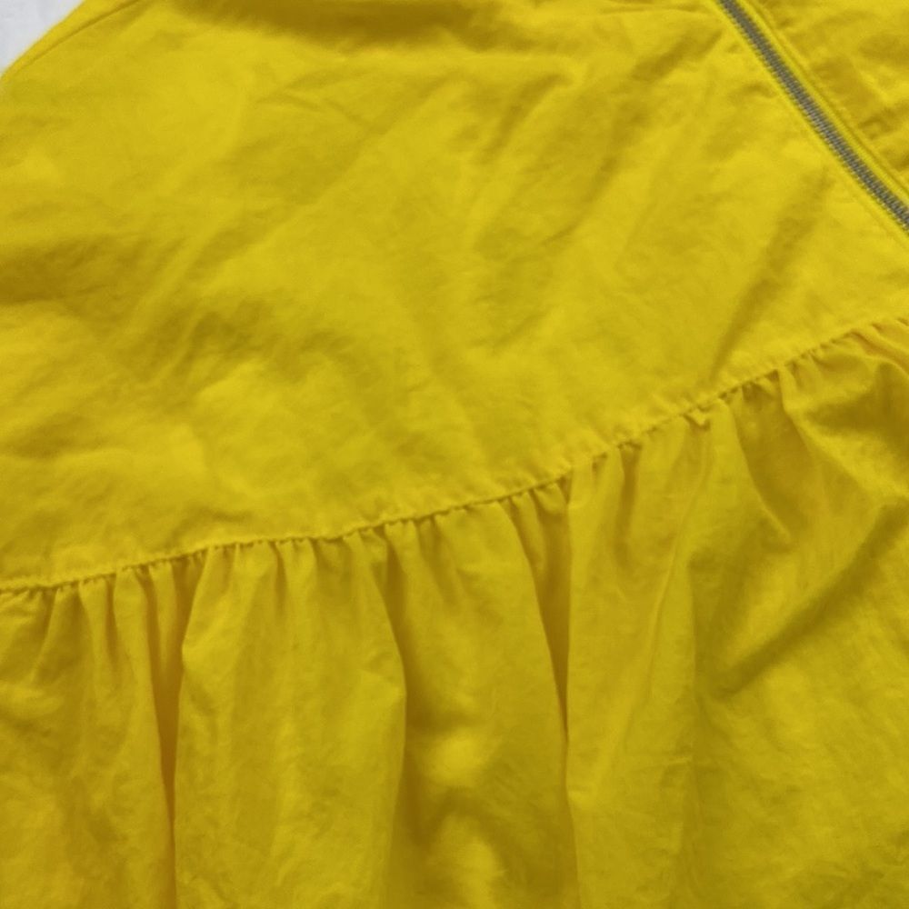 Free People Cropped Vibrant Yellow Windbreaker size Medium - Picture 6 of 10